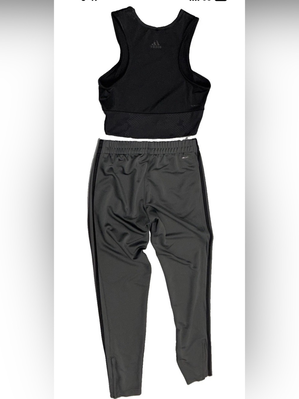 Adidas Climalite 2 PC Set Stella McCartney Crop Athletic Tank Track Pants SZ.S - Picture 2 of 13